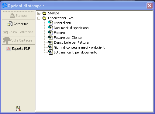 Stampe ed esportazioni
